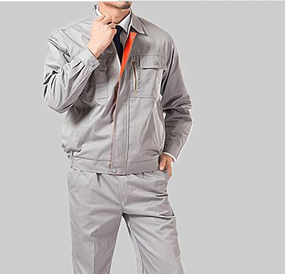 中灰色車間冬季工作服